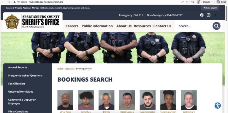 Spartanburg Mugshots
