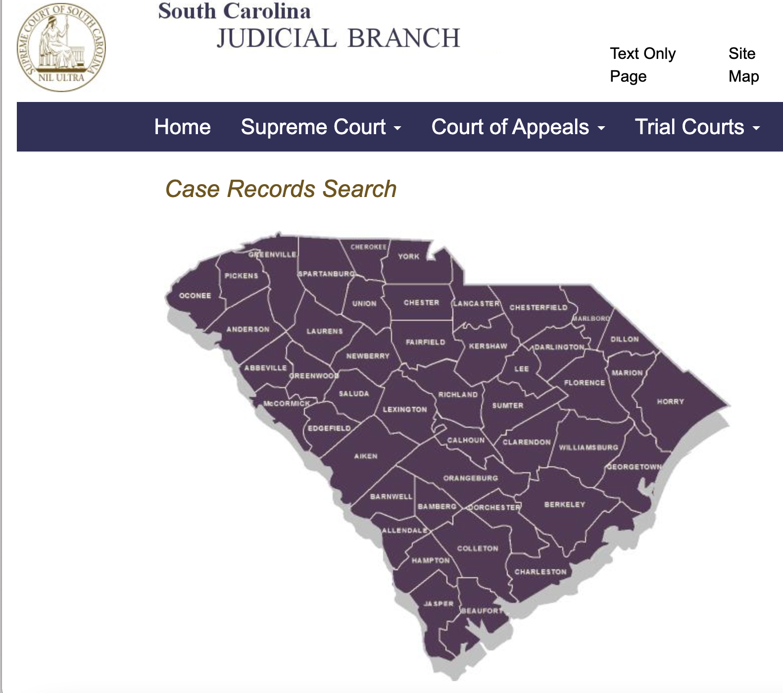 outh Carolina Judicial Public Index.